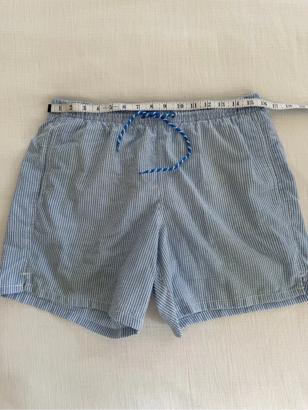 Men’s Calzedonia Striped Swimming Trunks Formentera 32 waist medium seersucker